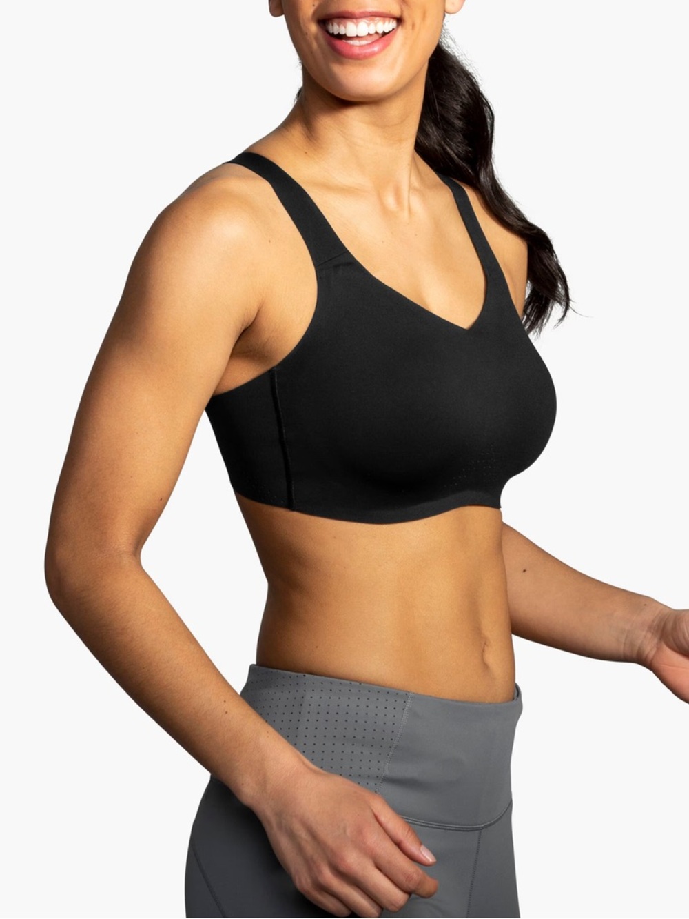 Brooks Underwire Running Sports Bra in Black W2546 Sz 34F